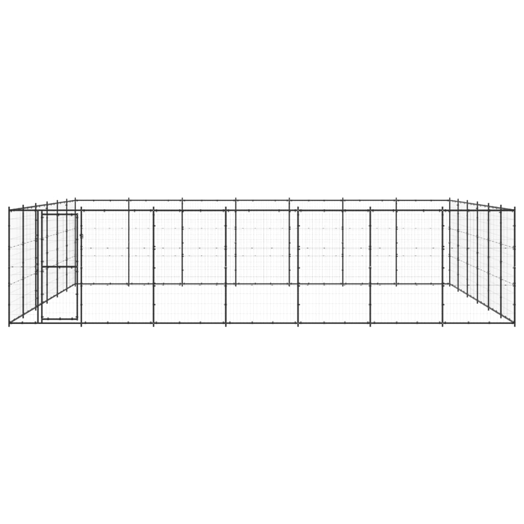 Gabbia per Cani da Esterno in Acciaio 50,82 mÂ²