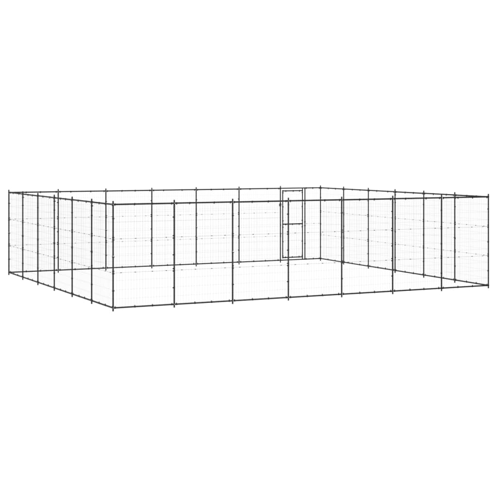 Gabbia per Cani da Esterno in Acciaio 50,82 mÂ²