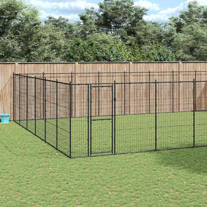 Gabbia per Cani da Esterno in Acciaio 79,86 mÂ²