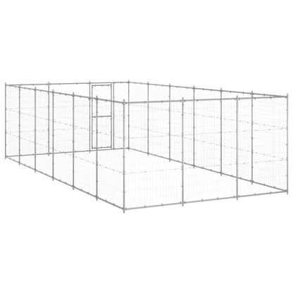 Gabbia per Cani da Esterno in Acciaio Zincato 21,78mÃ‚Â²