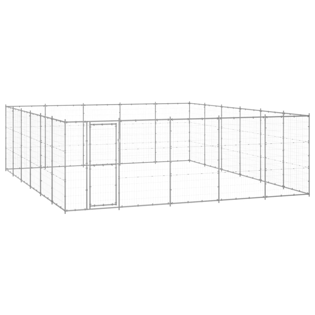 Gabbia per Cani da Esterno in Acciaio Zincato 36,3 mÃ‚Â²