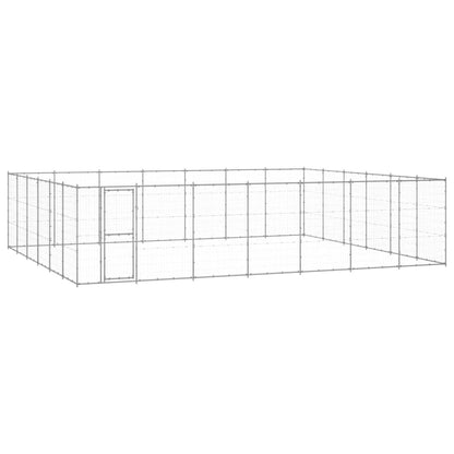 Gabbia per Cani da Esterno in Acciaio Zincato 50,82 mÃ‚Â²