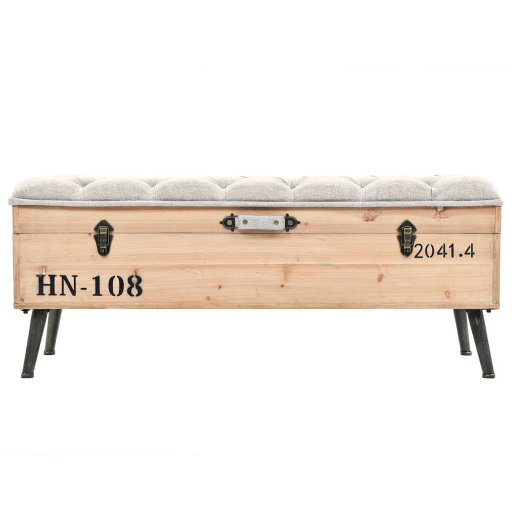 Cassapanca 110 cm in Legno Massello di Abete