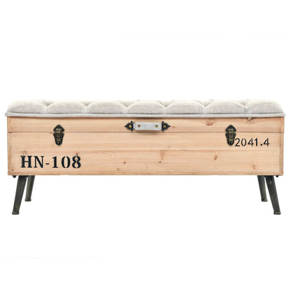 Cassapanca 110 cm in Legno Massello di Abete