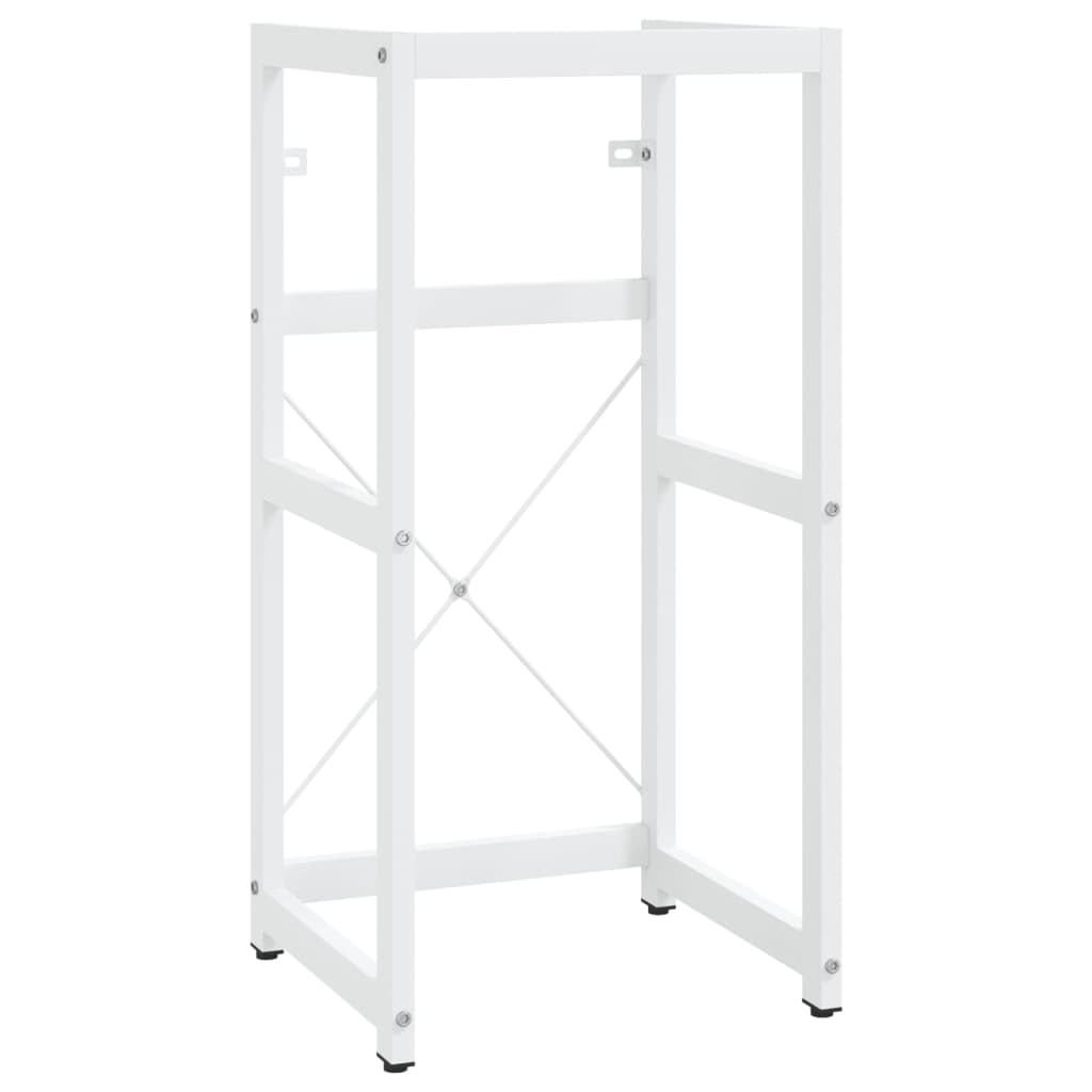 Struttura per Lavabo da Bagno Bianca 40x38x83 cm in Ferro