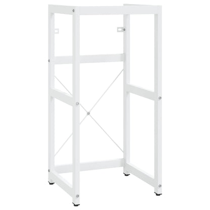 Struttura per Lavabo da Bagno Bianca 40x38x83 cm in Ferro