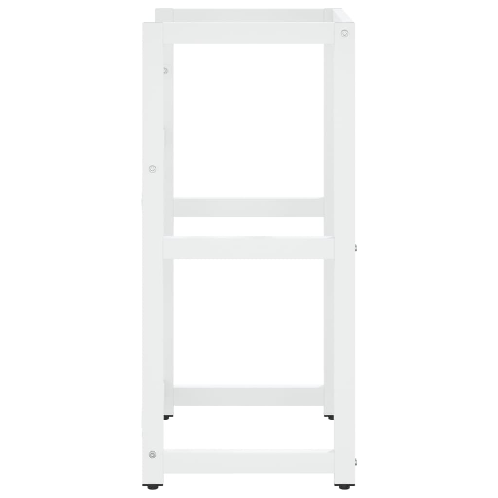 Struttura per Lavabo da Bagno Bianca 40x38x83 cm in Ferro