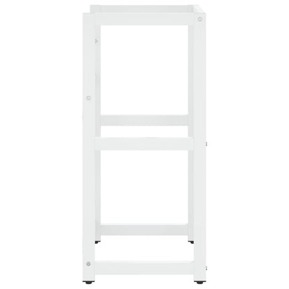Struttura per Lavabo da Bagno Bianca 40x38x83 cm in Ferro