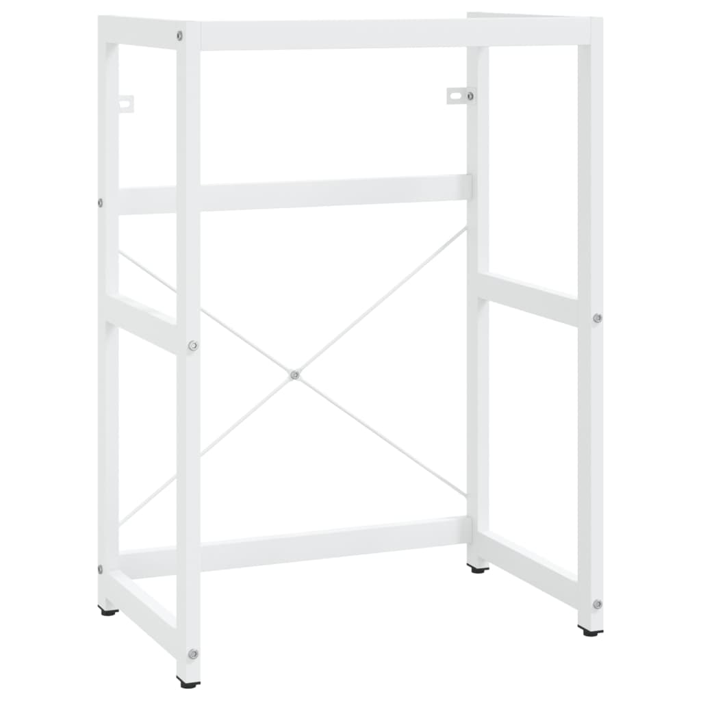 Struttura per Lavabo da Bagno Bianca 59x38x83 cm in Ferro