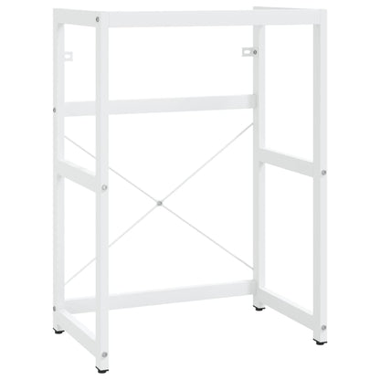 Struttura per Lavabo da Bagno Bianca 59x38x83 cm in Ferro