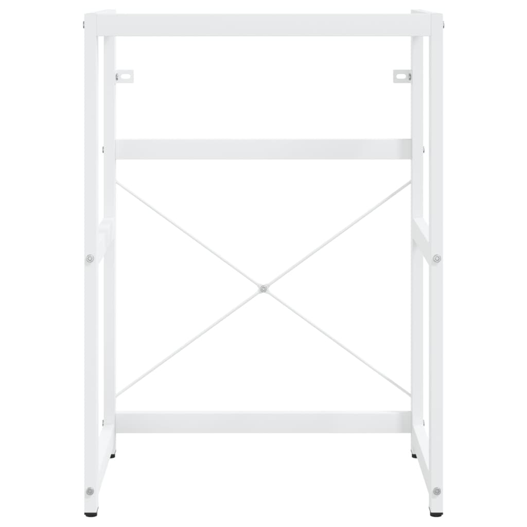 Struttura per Lavabo da Bagno Bianca 59x38x83 cm in Ferro
