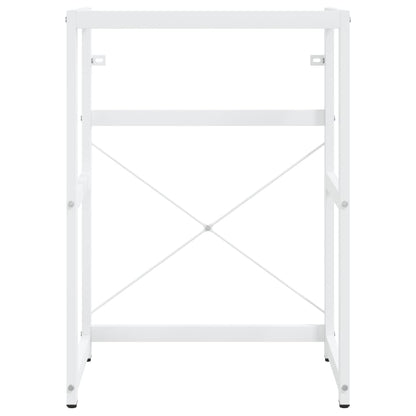 Struttura per Lavabo da Bagno Bianca 59x38x83 cm in Ferro