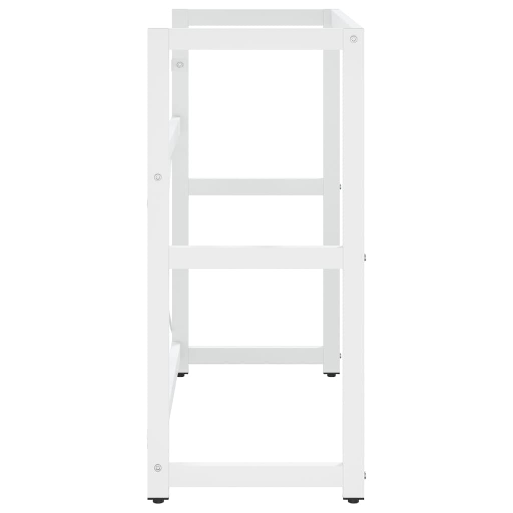 Struttura per Lavabo da Bagno Bianca 79x38x83 cm in Ferro