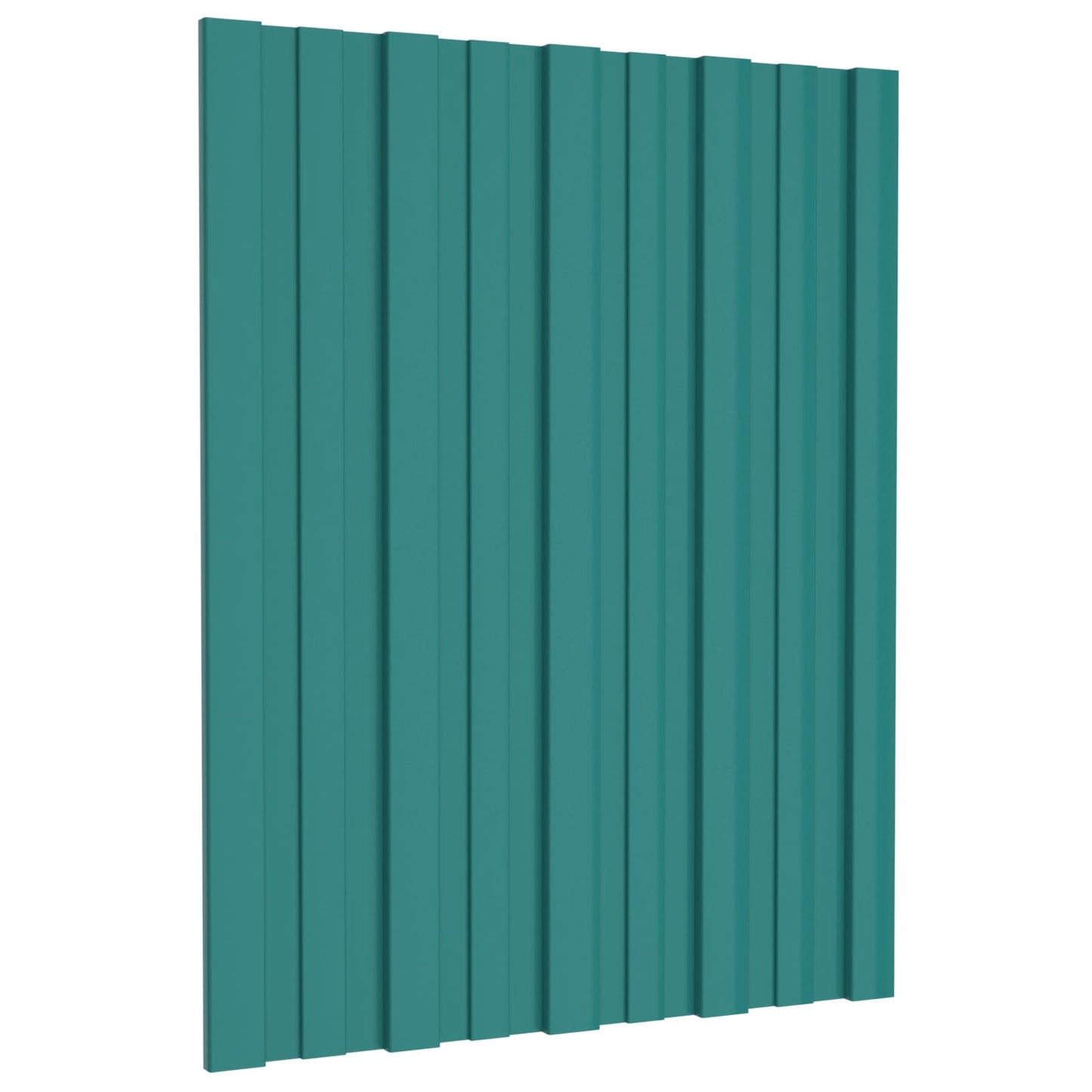 Pannello per tetto 12 pcs Verde 60 x 45 cm Acciaio zincato