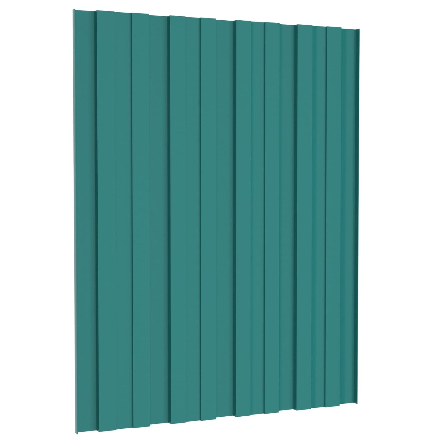Pannello per tetto 12 pcs Verde 60 x 45 cm Acciaio zincato