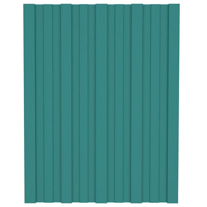 Pannello per tetto 36 pcs Verde 60 x 45 cm Acciaio zincato