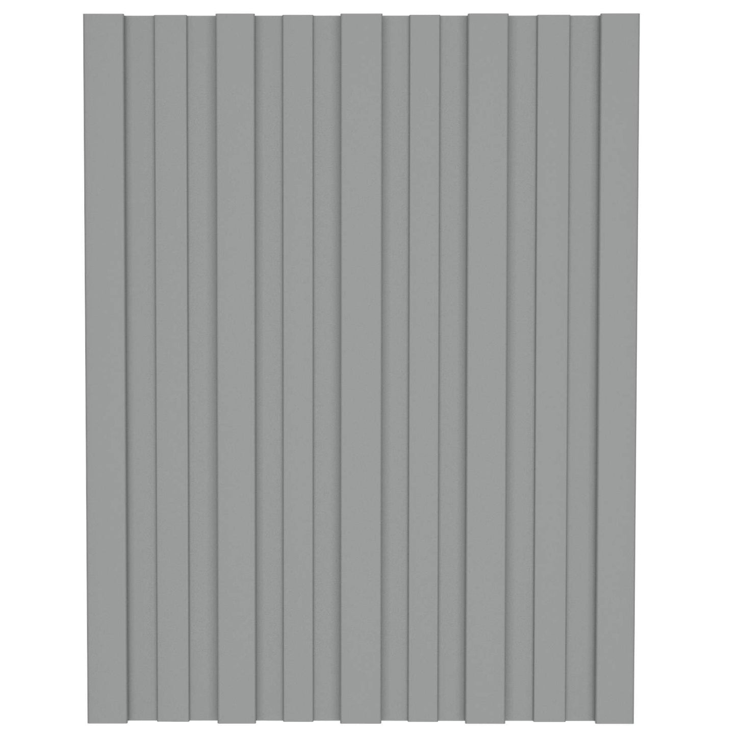 Pannello per tetto 36 pcs Grigio 60 x 45 cm Acciaio zincato