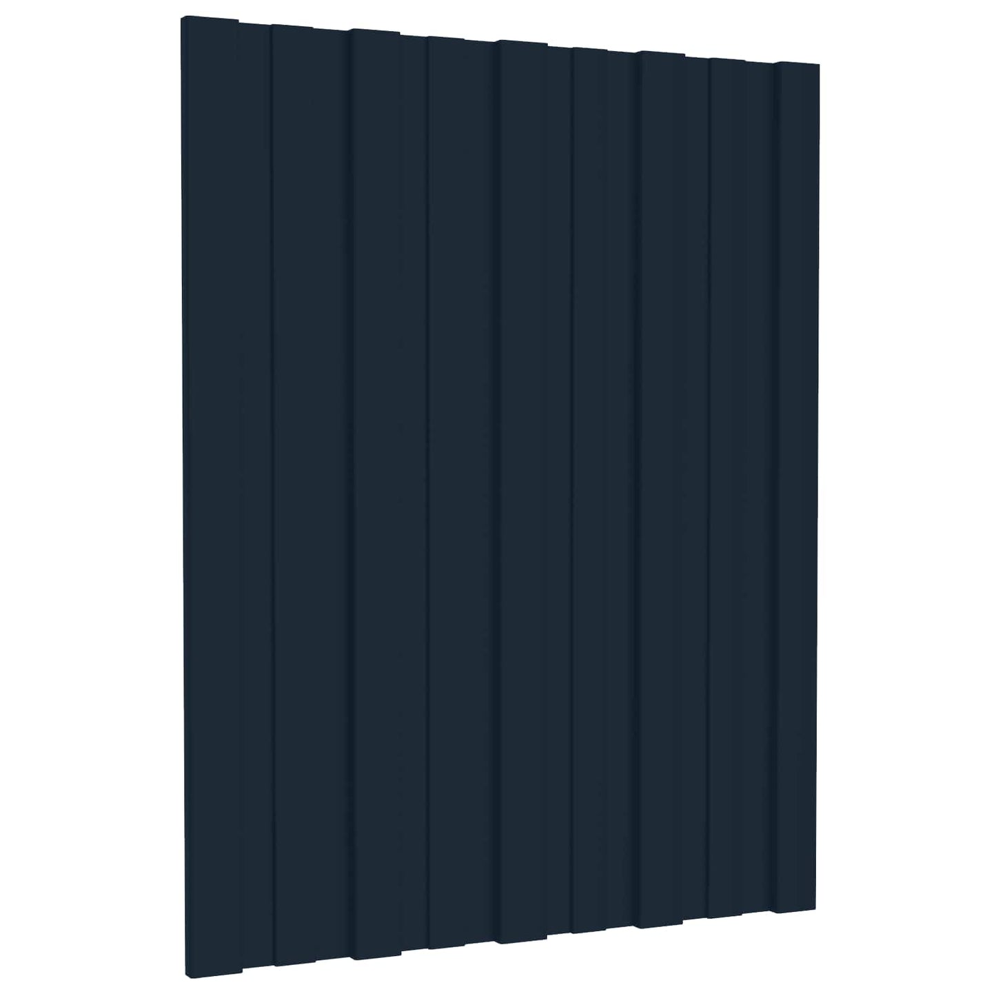 Pannello per tetto 12 pcs Antracite 60 x 45 cm Acciaio zincato