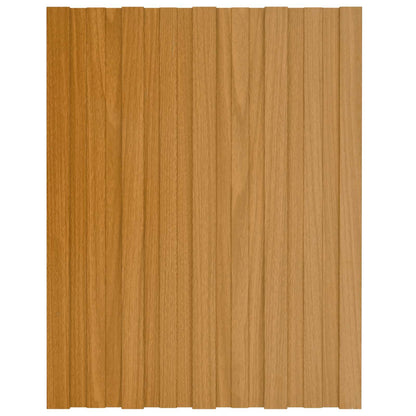 Pannello per tetto 12 pcs Naturale 60 x 45 cm Acciaio zincato