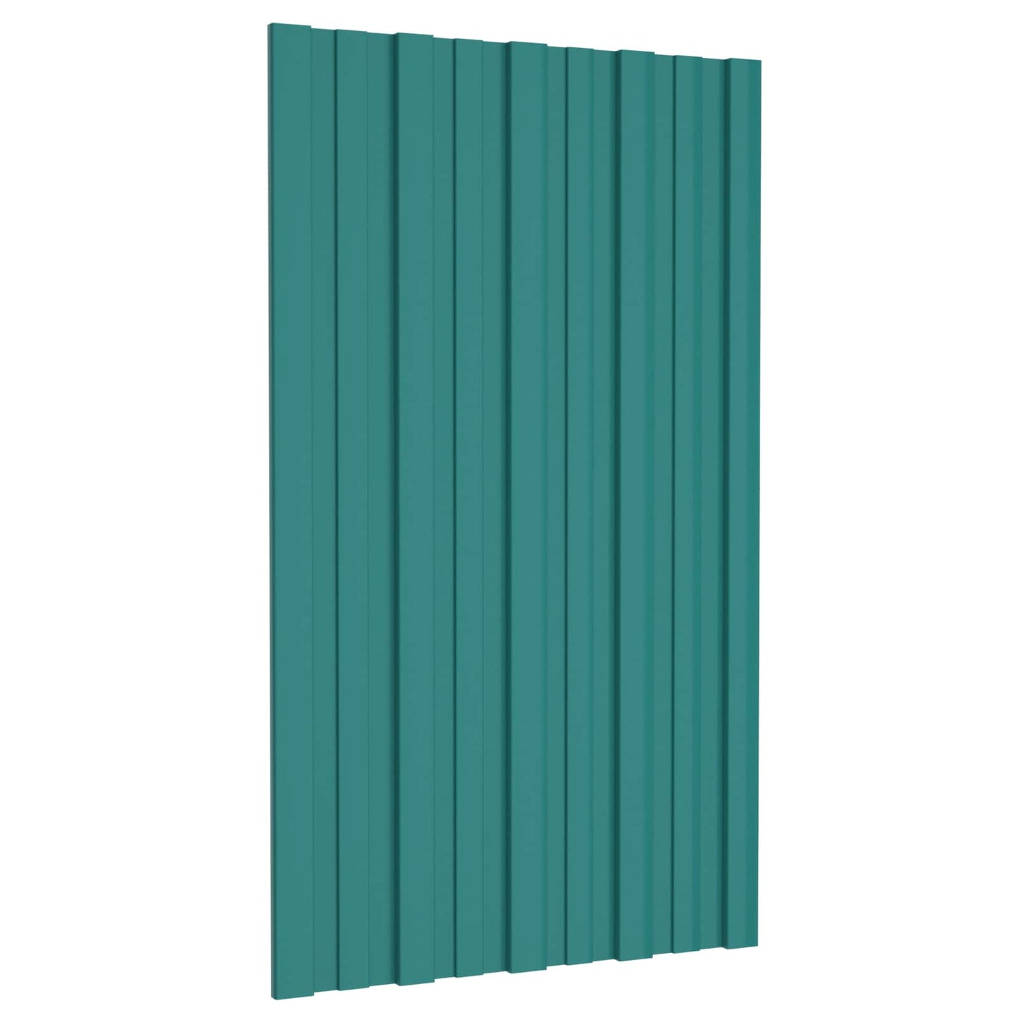 Pannello per tetto 12 pcs Verde 80 x 45 cm Acciaio zincato