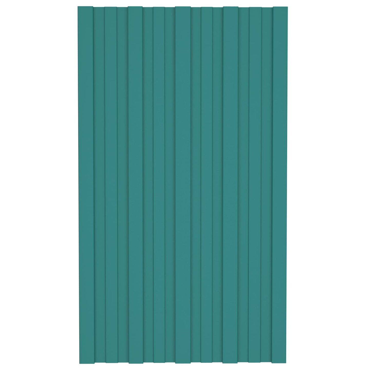 Pannello per tetto 12 pcs Verde 80 x 45 cm Acciaio zincato