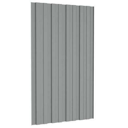 Pannello per tetto 36 pcs Grigio 80 x 45 cm Acciaio zincato