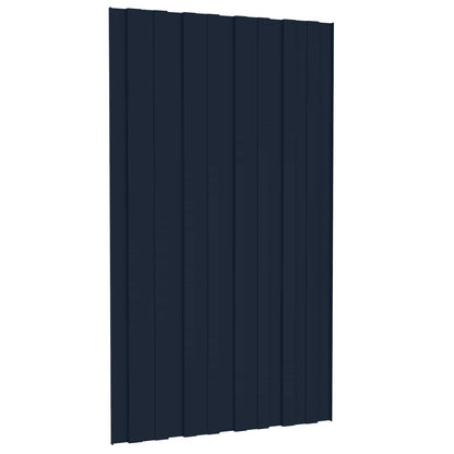 Pannello per tetto 12 pcs Antracite 80 x 45 cm Acciaio zincato