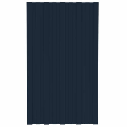 Pannello per tetto 12 pcs Antracite 80 x 45 cm Acciaio zincato