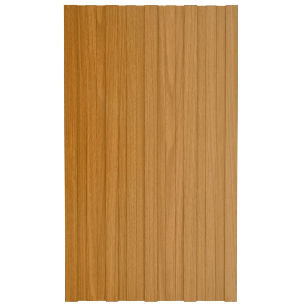 Pannelli da Tetto 12 pz in Acciaio Zincato Naturale 80x45 cm