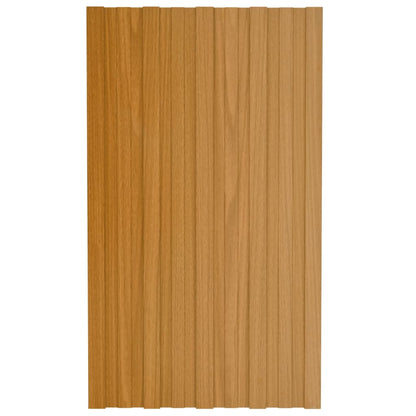 Pannelli da Tetto 12 pz in Acciaio Zincato Naturale 80x45 cm