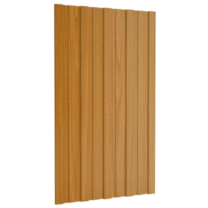 Pannello per tetto 12 pcs Naturale 80 x 45 cm Acciaio zincato