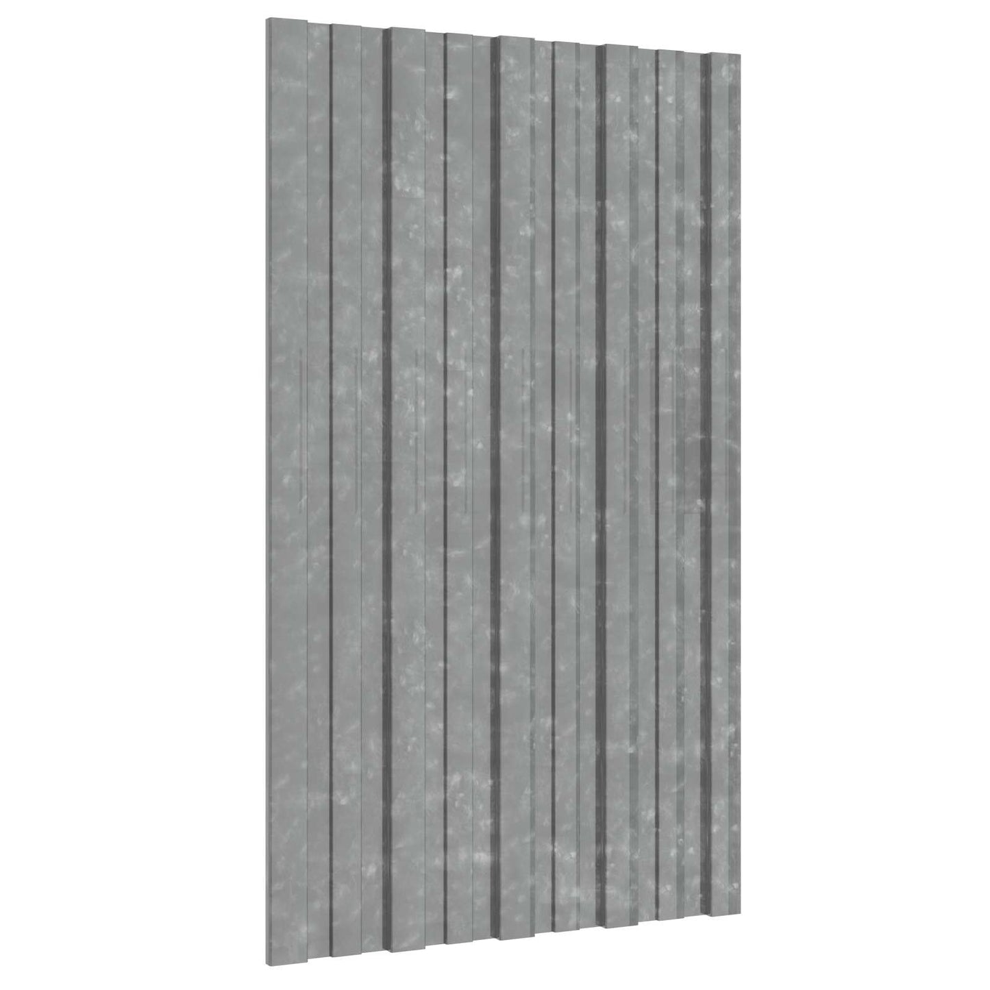 Pannello per tetto 12 pcs Argento 80 x 45 cm Acciaio zincato