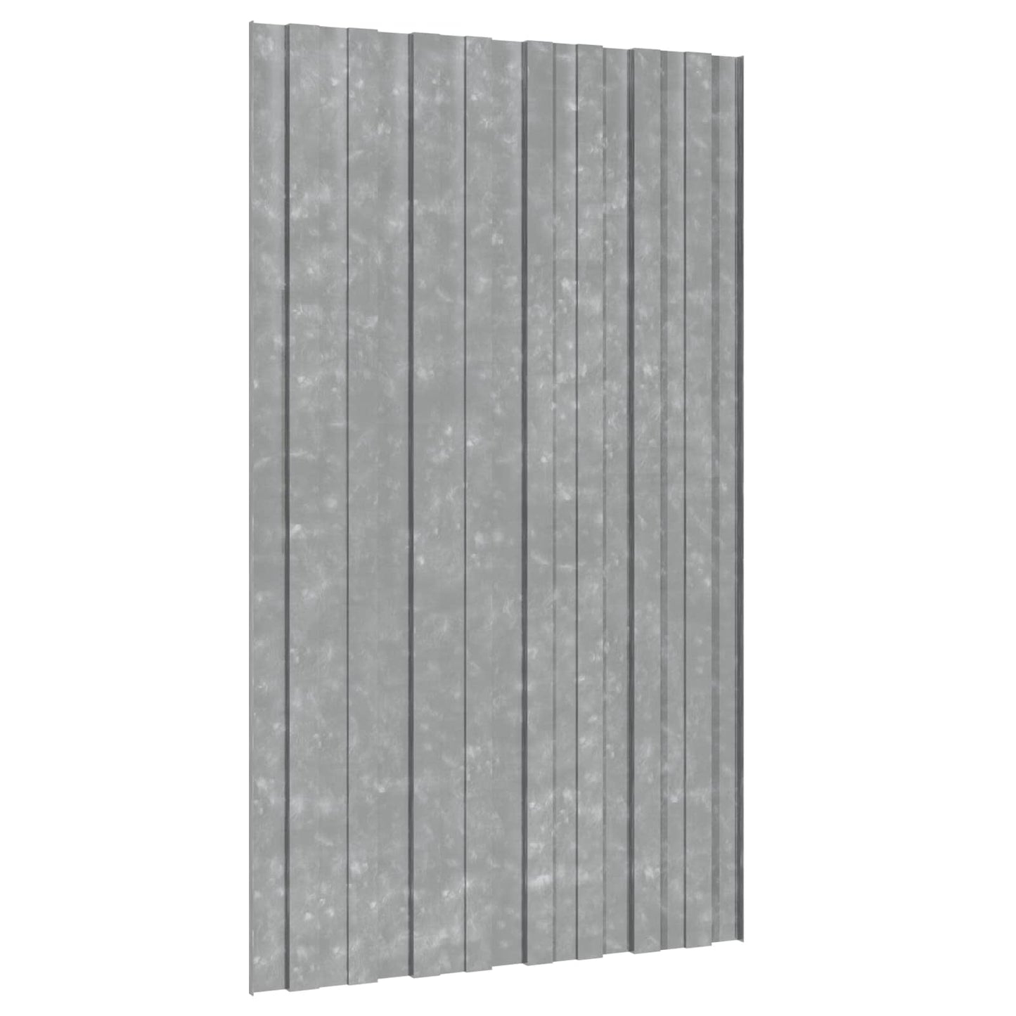 Pannello per tetto 12 pcs Argento 80 x 45 cm Acciaio zincato
