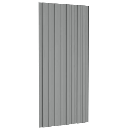 Pannello per tetto 36 pcs Grigio 100 x 45 cm Acciaio zincato