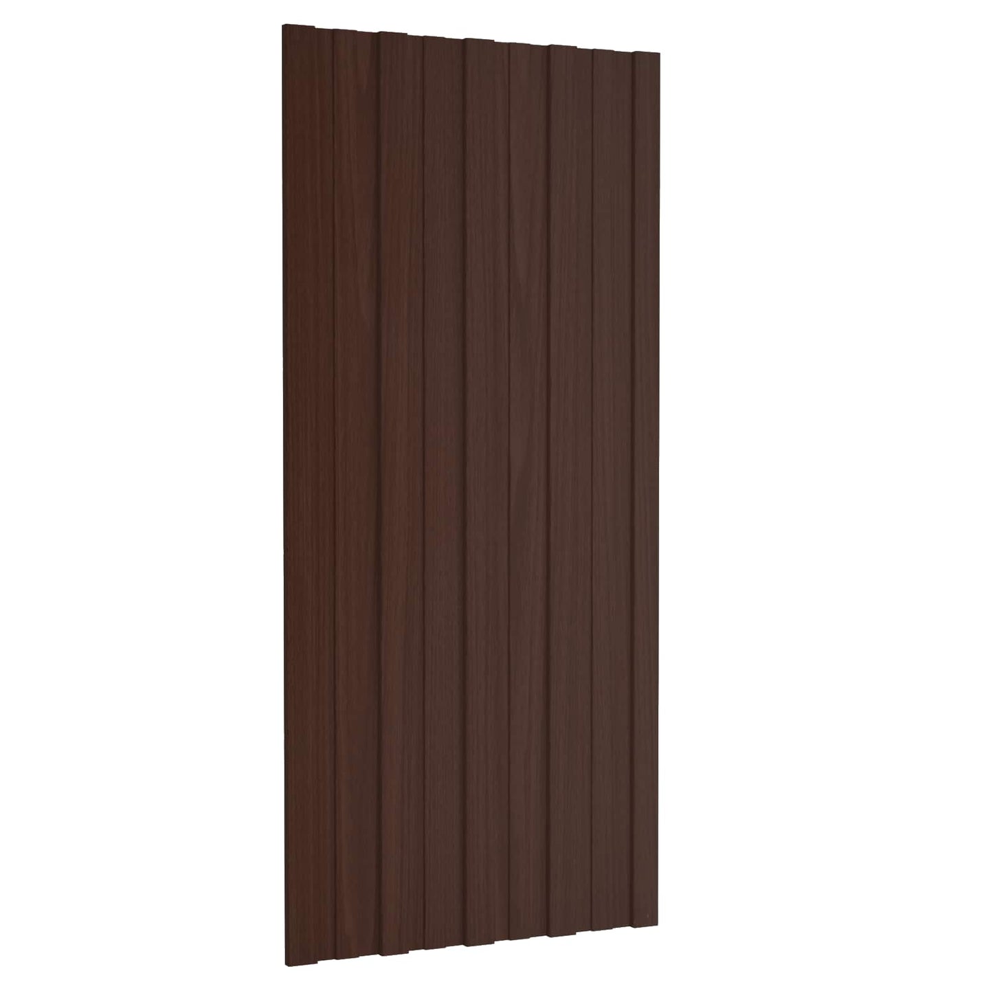 Pannello per tetto 12 pcs Marrone 100 x 45 cm Acciaio zincato
