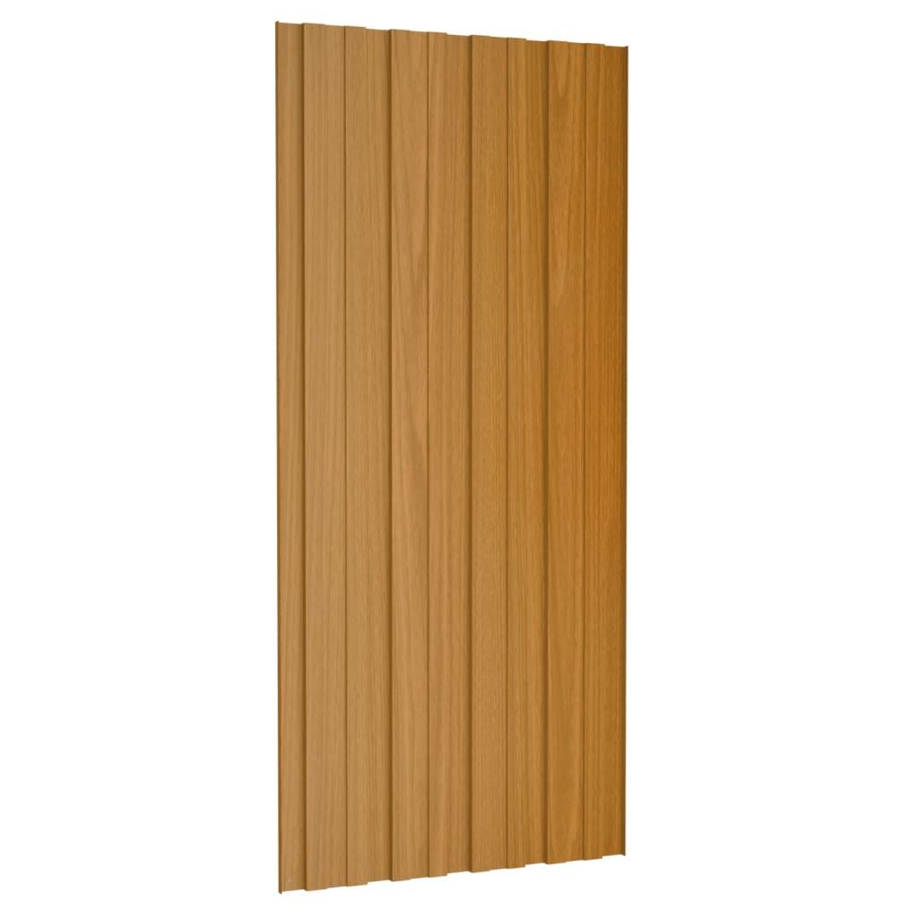Pannelli da Tetto 12 pz in Acciaio Zincato Naturale 100x45 cm