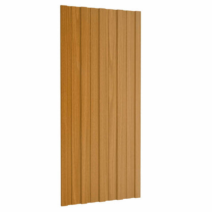 Pannello per tetto 12 pcs Naturale 100 x 45 cm Acciaio zincato