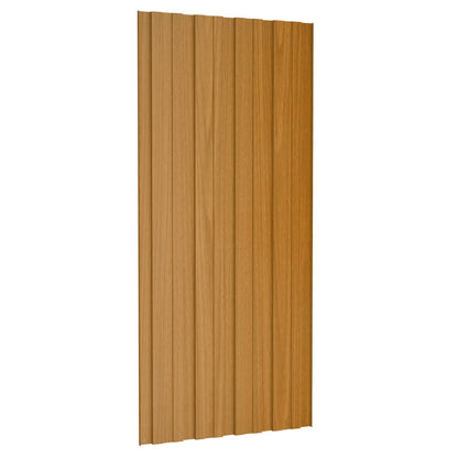 Pannello per tetto 12 pcs Naturale 100 x 45 cm Acciaio zincato