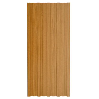 Pannello per tetto 12 pcs Naturale 100 x 45 cm Acciaio zincato