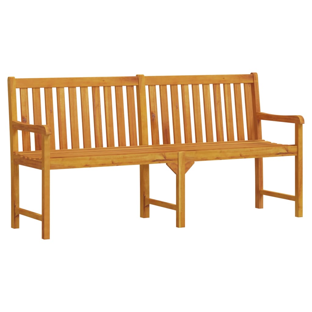 Panca da Giardino 180 cm in Legno Massello di Acacia