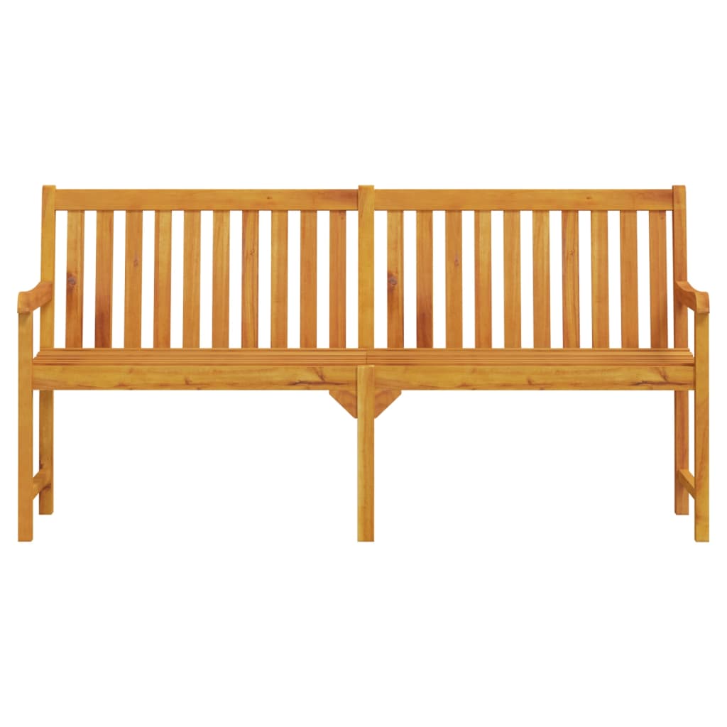 Panca da Giardino 180 cm in Legno Massello di Acacia
