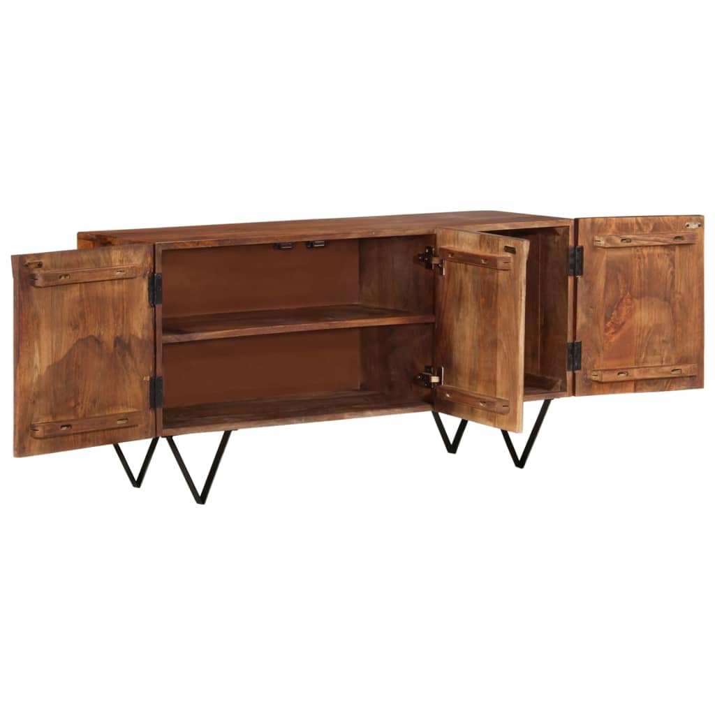 Credenza 110x35x56 cm in Legno Massello di Mango