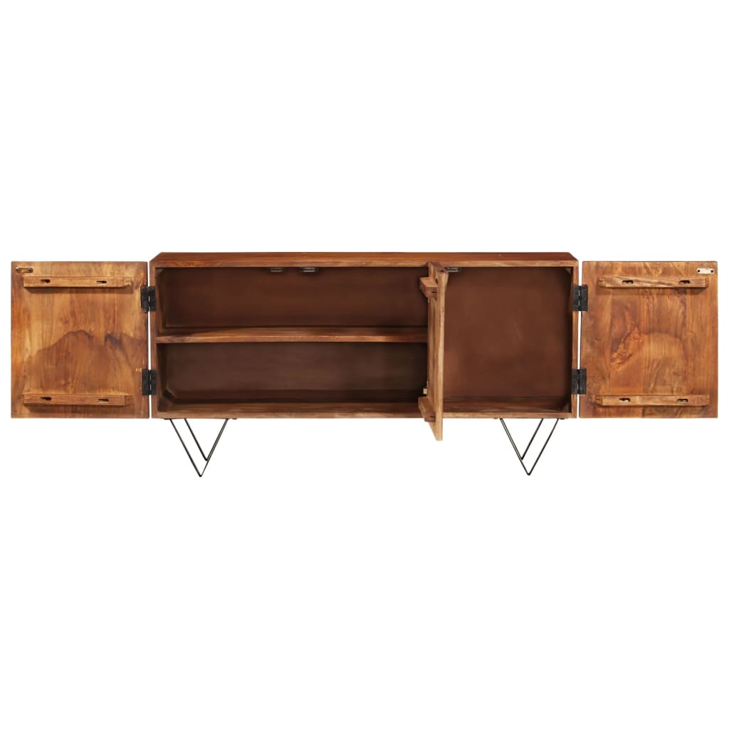 Credenza 110x35x56 cm in Legno Massello di Mango