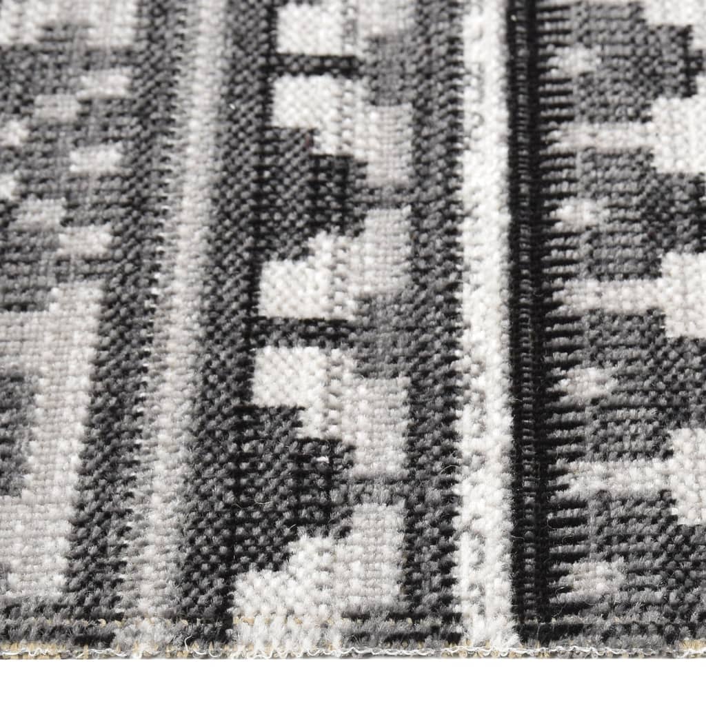 Tappeto da Esterni a Tessitura Piatta 100x200 cm Grigio Scuro
