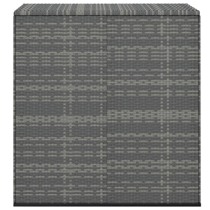 Contenitore da Giardino in Rattan PE 100x49x103,5 cm Grigio