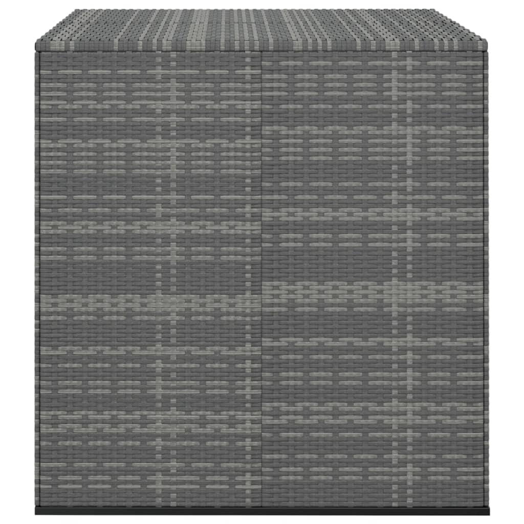 Contenitore da Giardino in Rattan PE 100x97,5x104 cm Grigio
