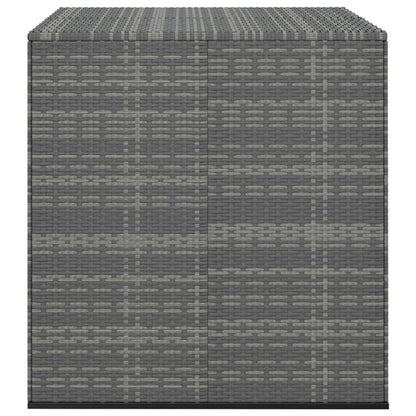 Contenitore da Giardino in Rattan PE 100x97,5x104 cm Grigio