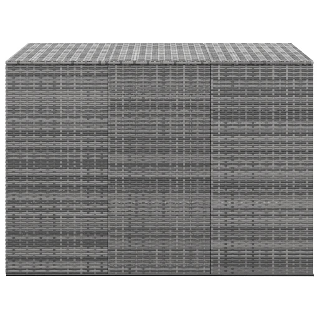 Contenitore da Giardino in Rattan PE 145x100x103 cm Grigio