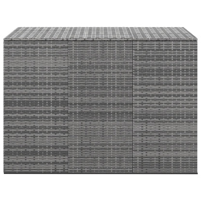 Contenitore da Giardino in Rattan PE 145x100x103 cm Grigio