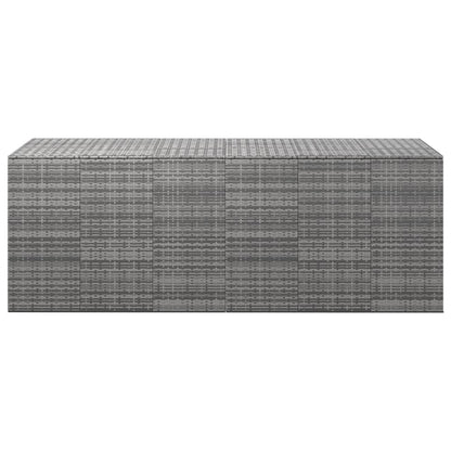 Contenitore da Giardino in Rattan PE 291x100,5x104 cm Grigio